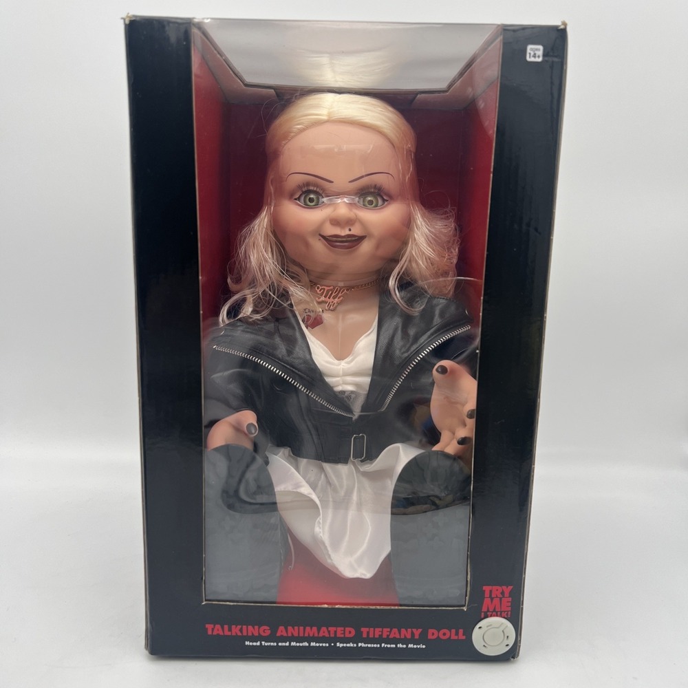 Spirit Halloween Bride of Chucky Talking Animated Tifanny Doll NIB